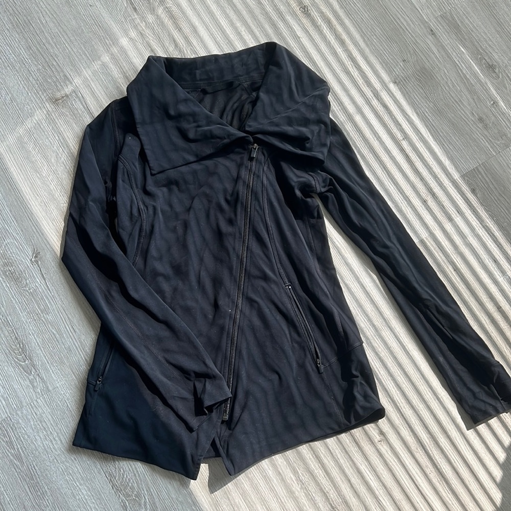 Athleta full zip Black Jacket size S